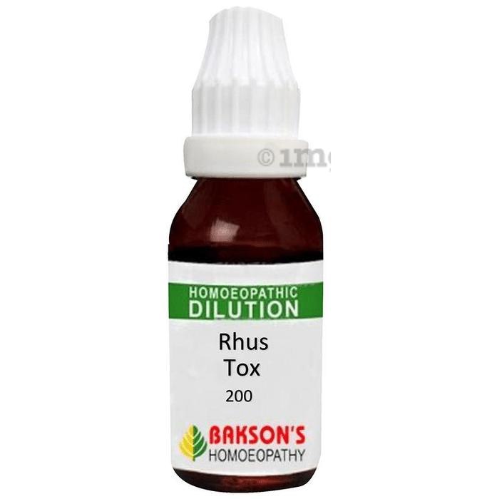 Bakson's Homeopathy Rhus Tox Dilution 200 CH