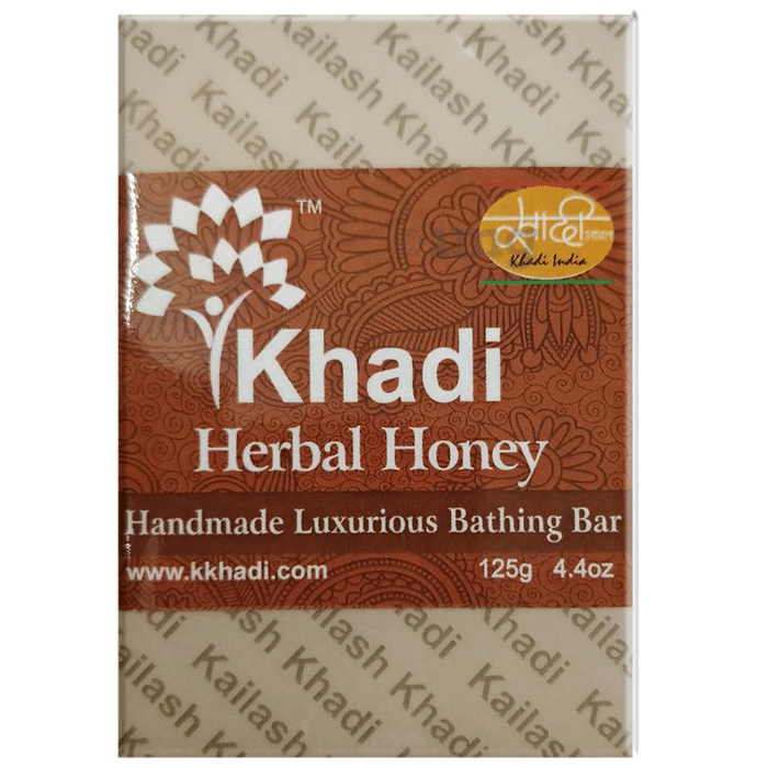 Khadi India Herbal Honey Handmade Luxurious Bathing Bar