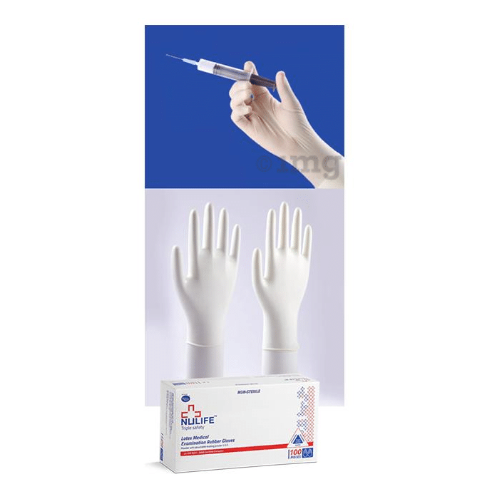Nulife Latex Examination Non-Powdered, Non Sterile Glove Medium