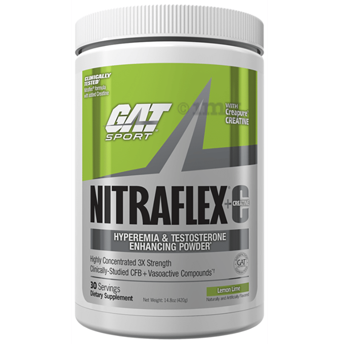 GAT Sport Nitraflex Plus C Powder Lemon and Lime