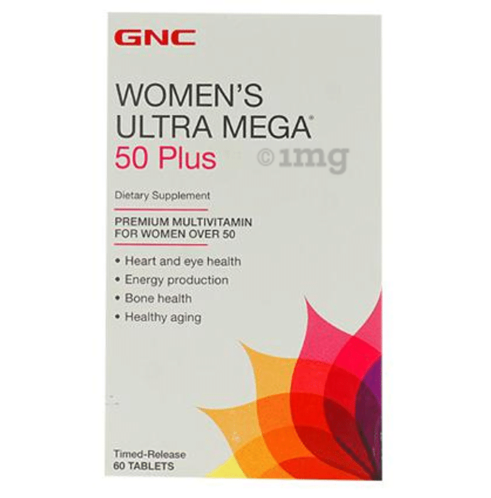 GNC Women's Ultra Mega 50 Plus Multivitamin Tablet