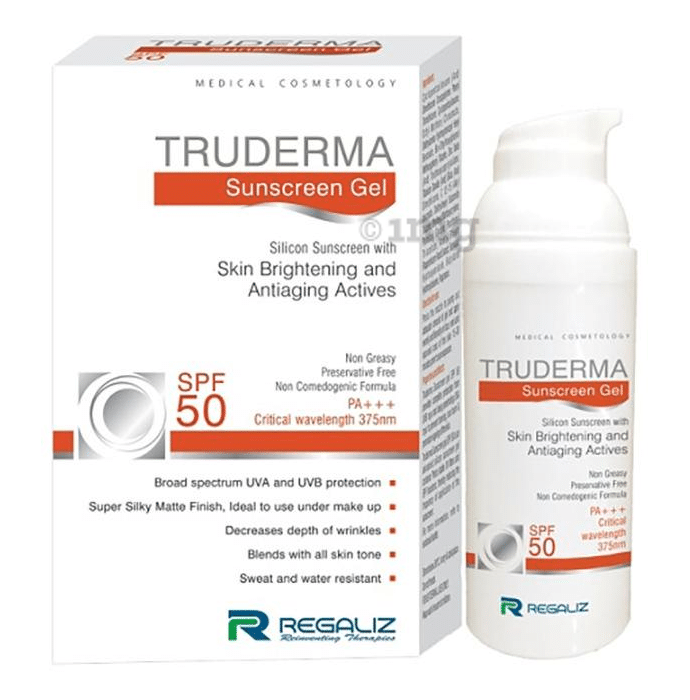 Regaliz Truderma SPF 50 Silicone Sunscreen Gel PA+++