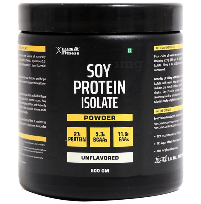 HealthVit Soy Protein Isolate Powder Unflavoured