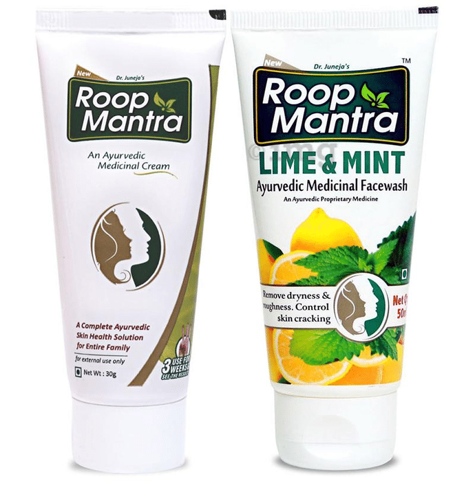Roop Mantra  Combo Pack of Face Cream 30gm & Lime Mint Face Wash 50ml