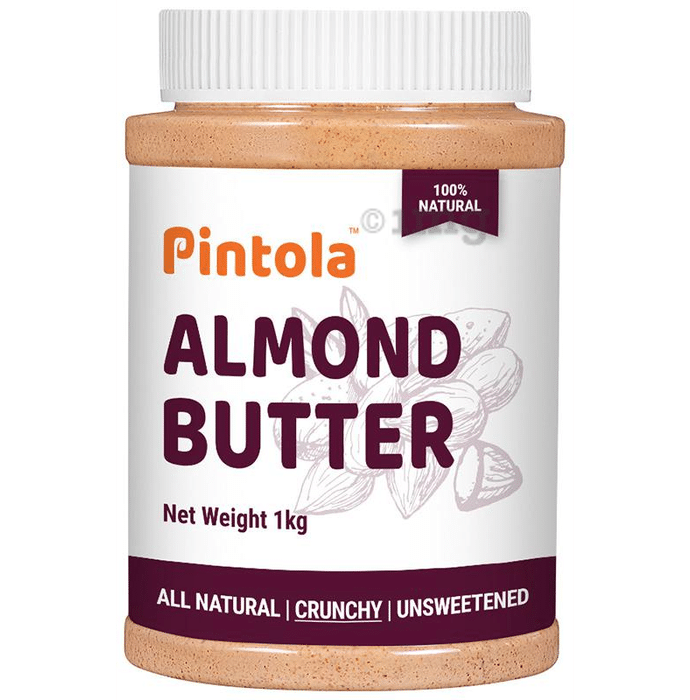 Pintola All Natural Almond Butter Crunchy Unsweetened
