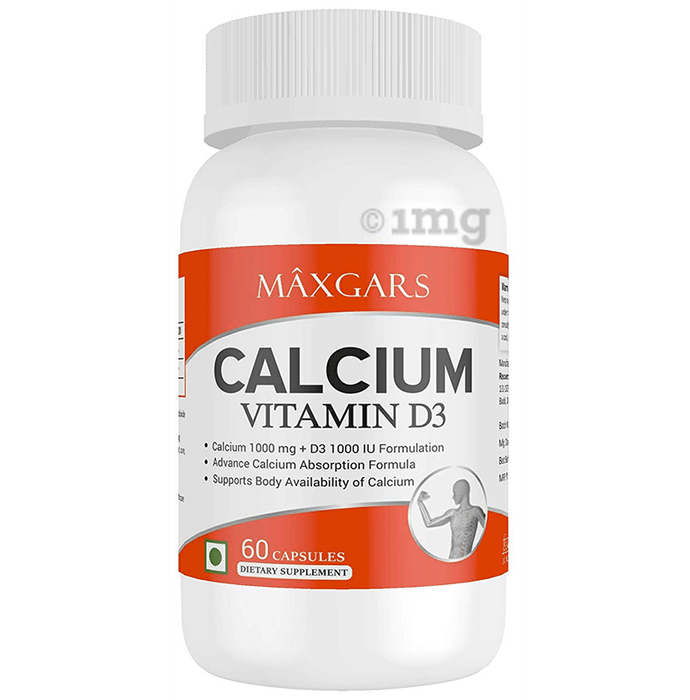 Maxgars Calcium Vitamin D3 Capsule