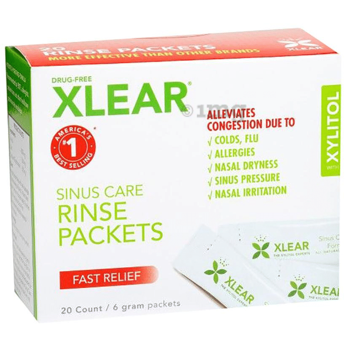 Xlear Sinus Care Rinse Packets with Xylitol (6gm Each)