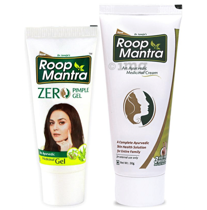 Roop Mantra  Combo Pack of Zero Pimple Gel 15gm & Face Cream 30gm