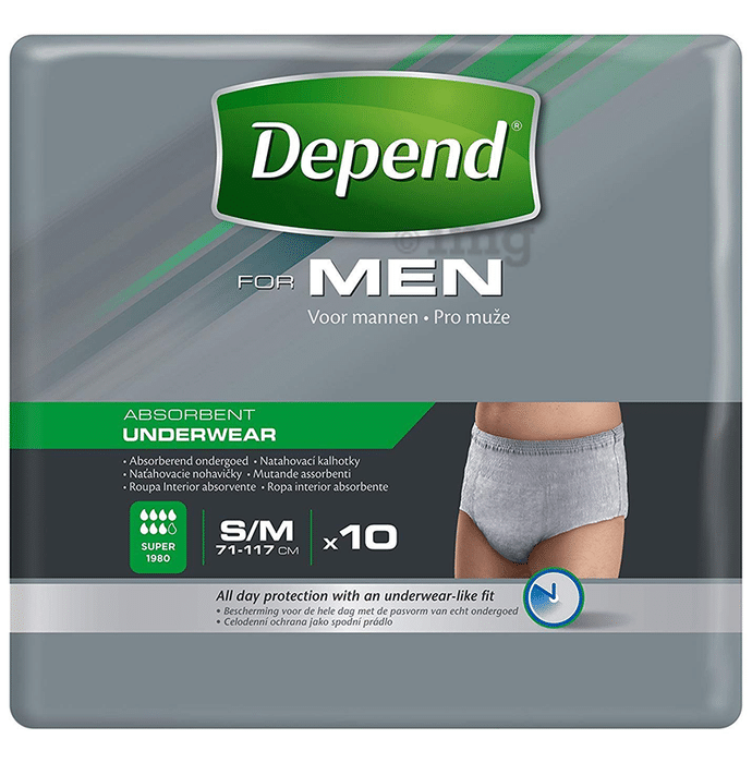 Depend Absorbent Underwear for Men S-M
