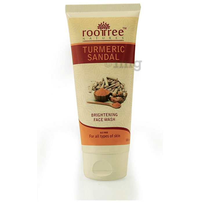 Roottree Natures Turmeric Sandal Brightening Face Wash
