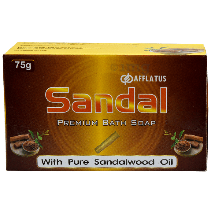 Afflatus Sandal Premium Bath with Pure Sandalwood Oil Soap
