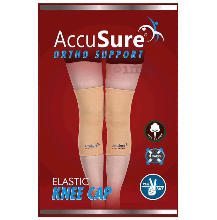 AccuSure K4 Elastic Knee Cap Pair Medium