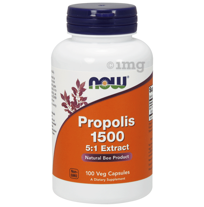 Now Propolis 1500 5:1 Extract Veg Capsules