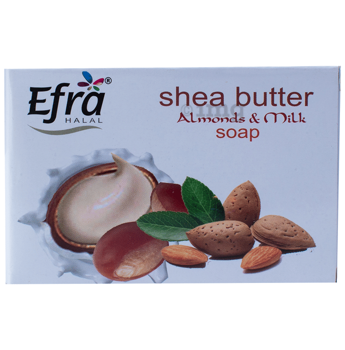 Efra Halal Shea Butter Almond and Milk Soap Buy box of 100.0 gm Soap