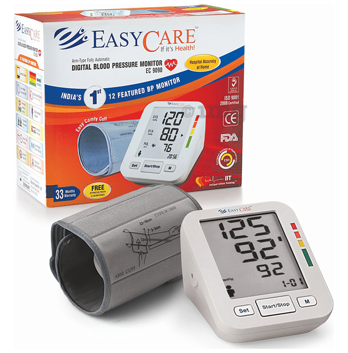 EASYCARE EC 9090 Digital Blood Pressure Monitor Arm White