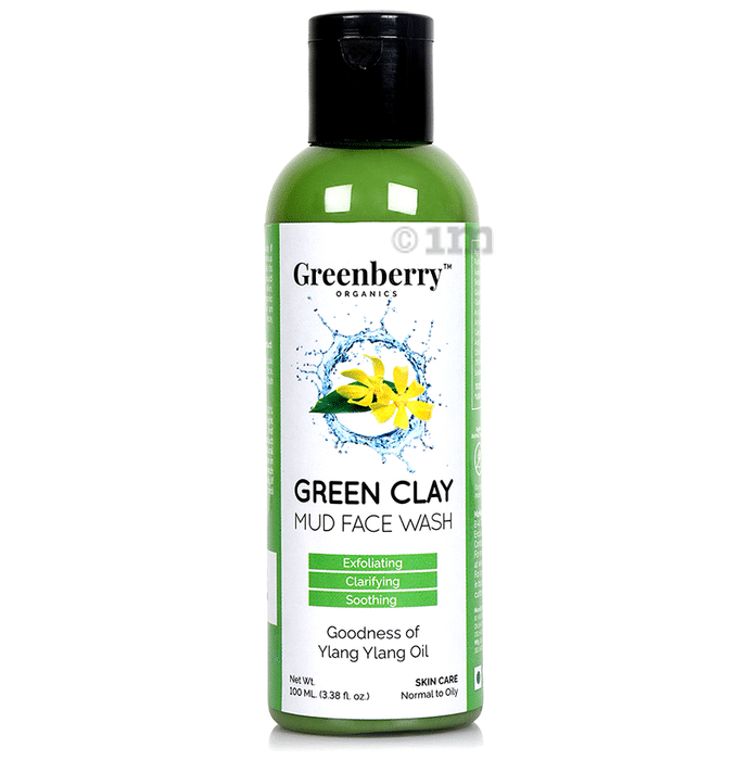 Greenberry Organics Green Clay Mud Face Wash
