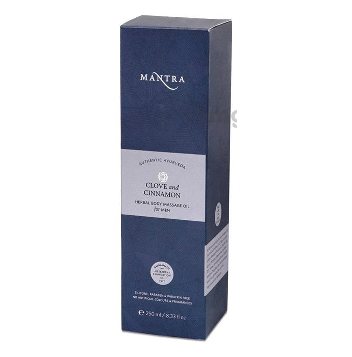 Mantra Clove and Cinnamon Herbal Body Massage Oil for Men