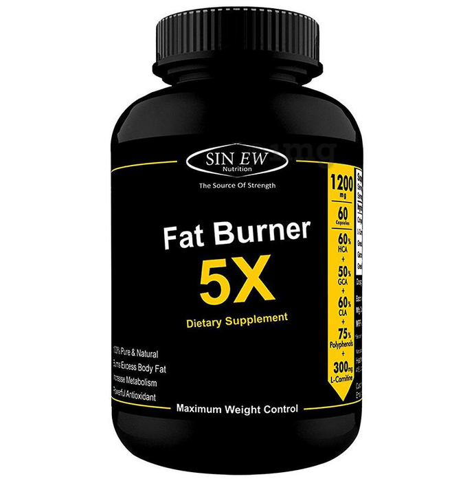 Sinew Nutrition Fat Burner 5X 1200mg Capsule