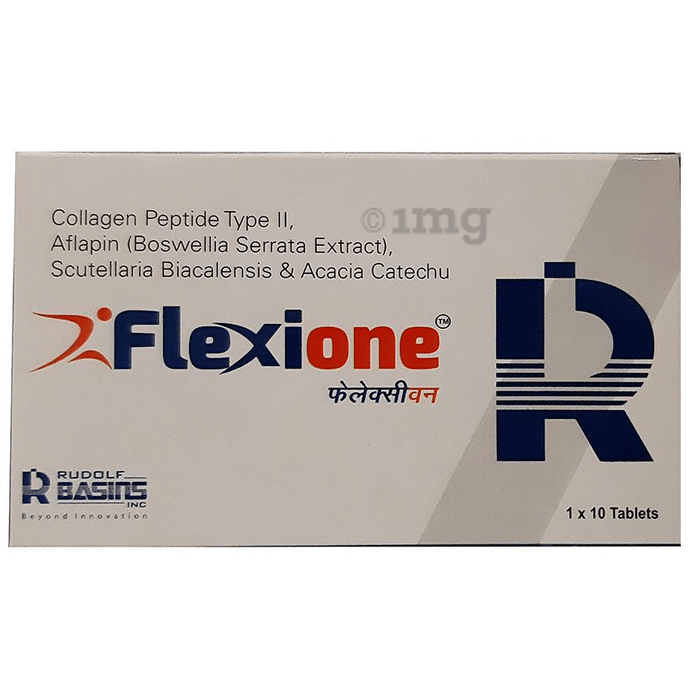 Flexione Tablet: Buy strip of 10.0 tablets at 𝗯𝗲𝘀𝘁 𝗽𝗿𝗶𝗰𝗲 in India | 1mg