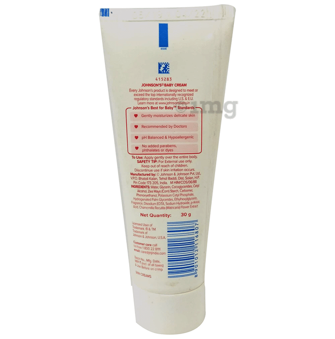 Johnson's baby cream 30g price clearance