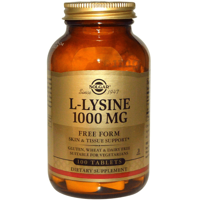 Solgar L-Lysine 1000mg Tablet