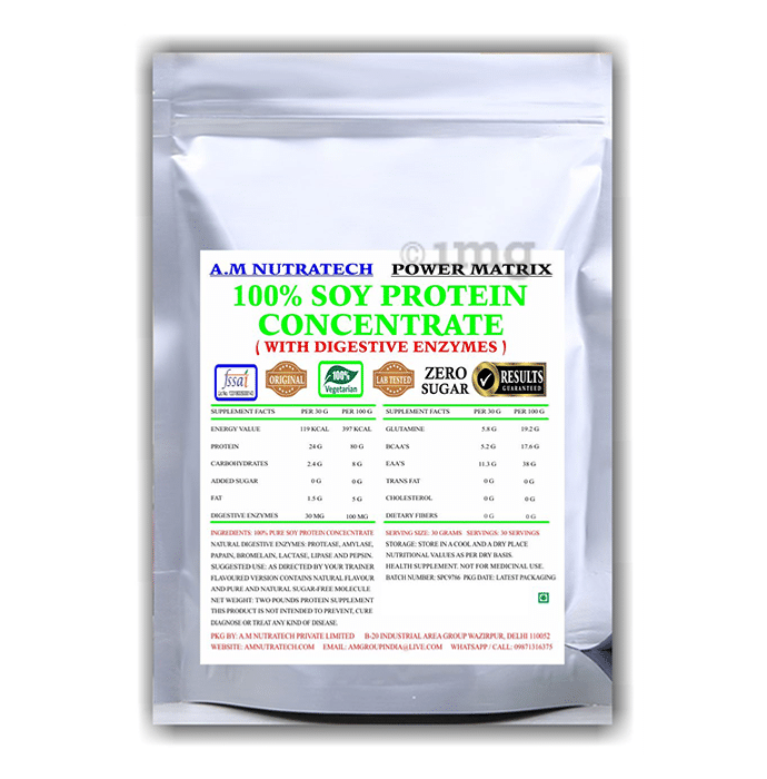 A.M Nutratech Power Matrix 100% Soy Protein Concentrate