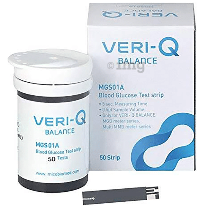 Veri-Q MGS01A Balance Blood Glucose Test Strip