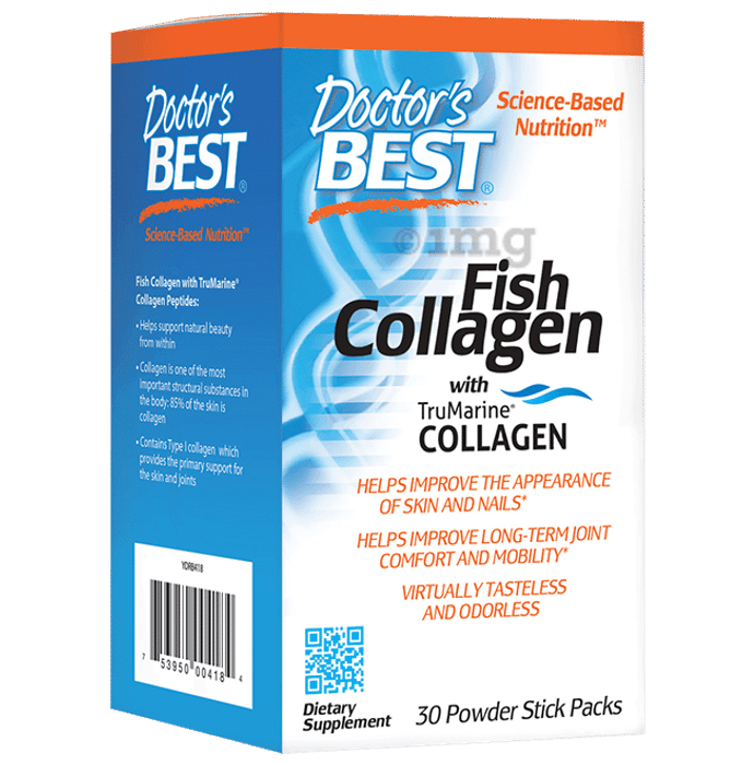 Doctor's Best Fish Collagen with Trumarine Collagen Powder | For Healthy Skin, Nails & Joints