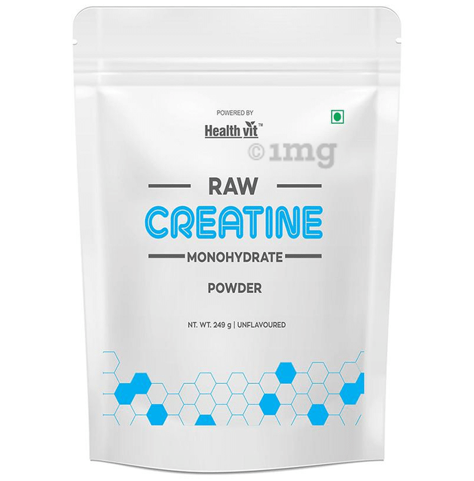 HealthVit Raw Creatine Monohydrate Powder Unflavoured