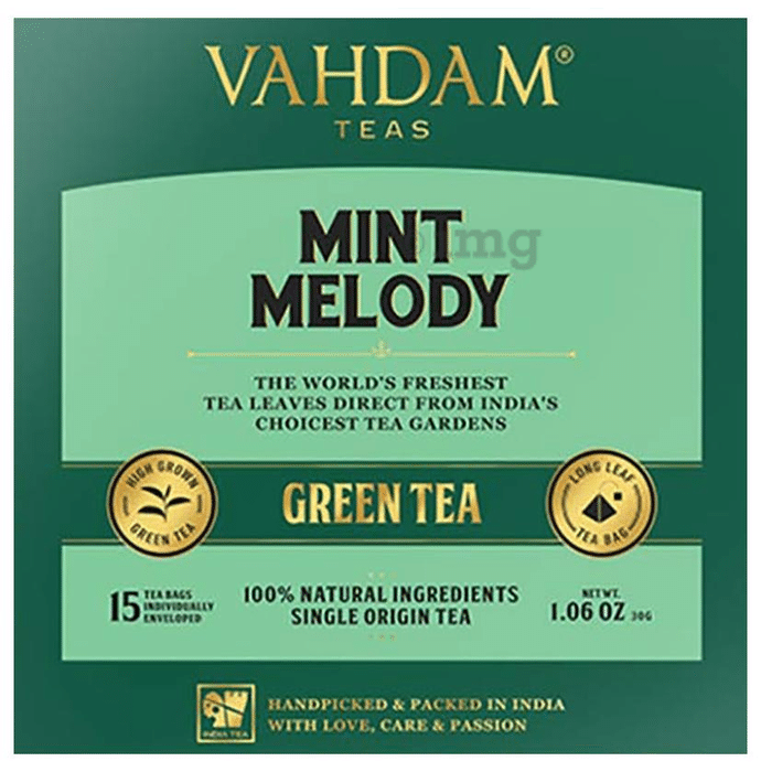 Vahdam Teas Green Tea (2gm Each) Mint Melody