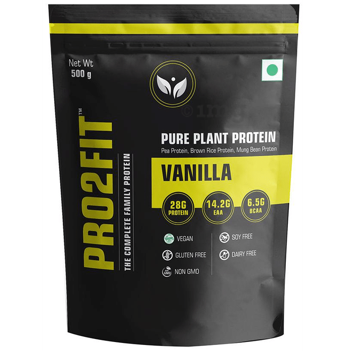 Pro2fit Vanilla Pure Plant Protein (500gm Each)