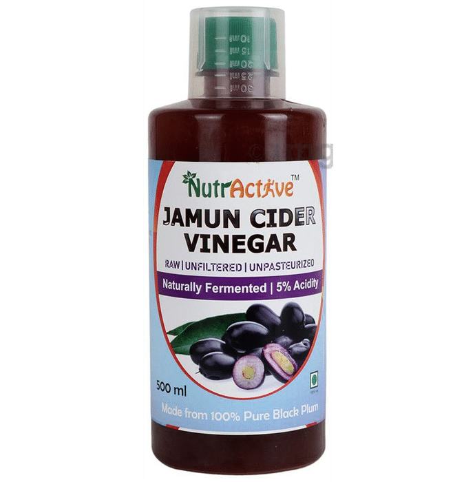 NutrActive Raw & Unfiltered Jamun Cider Vinegar with Mother of Vinegar