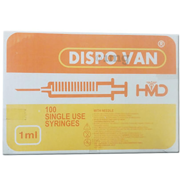 Dispovan 1ml Syringe with 26G Needle