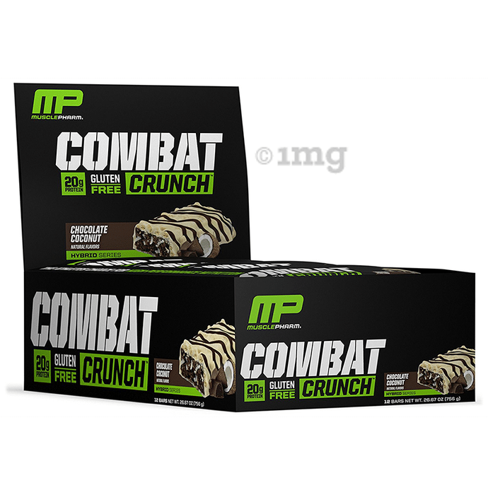 Muscle Pharm Combat Crunch Bars (63g Each) Chocolate Coconut
