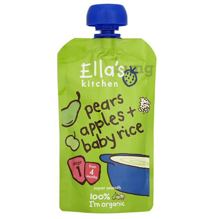 Ella's Kitchen Baby Foods (From 4 months) Pears Apples & Baby Rice