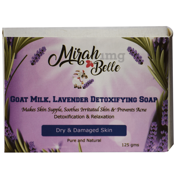 Mirah Belle Goat Milk, Lavender Detoxifying Soap