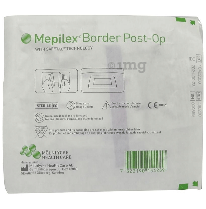Mepilex Border Post-Op Dressing 9cm x 10cm