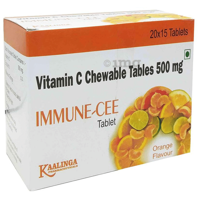 Kaalinga Pharmaceuticals Immune-Cee 500mg Chewable Tablet
