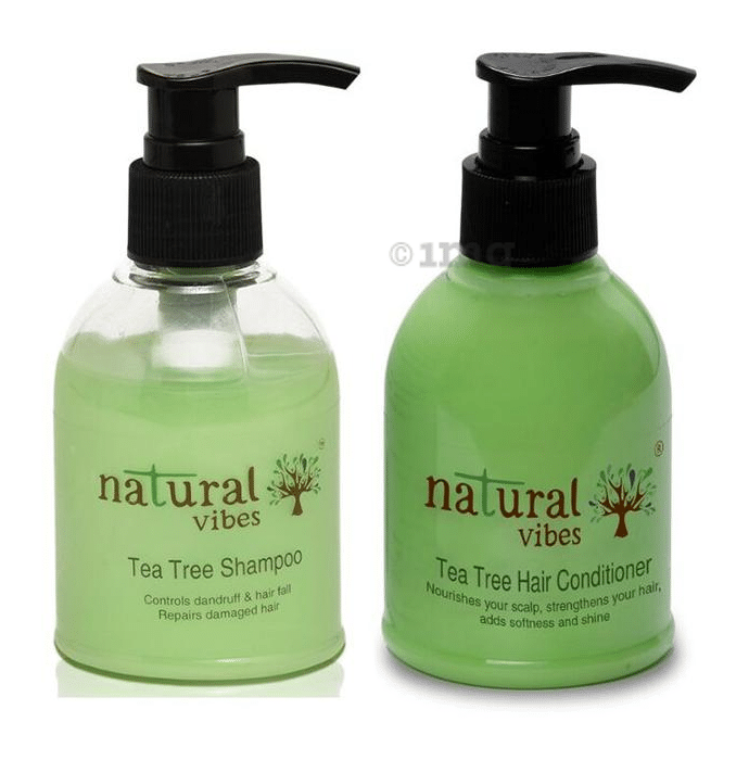 Natural Vibes Combo Pack of Tea Tree Shampoo & Conditioner (Each 150ml)