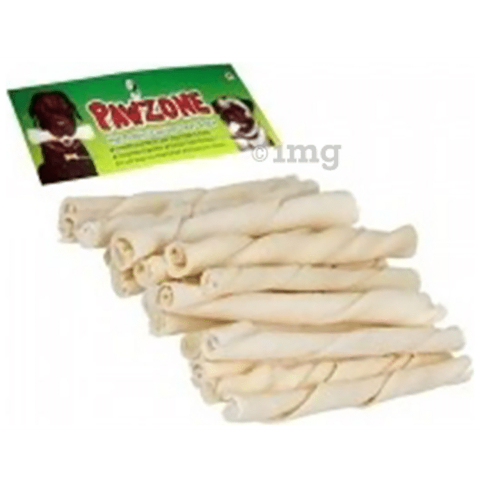 Pawzone Calcium Twisted Stick Dog Treats