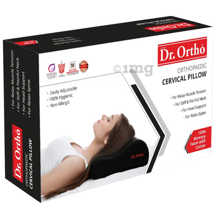 Dr Ortho Orthopaedic Cervical Pillow Universal Black
