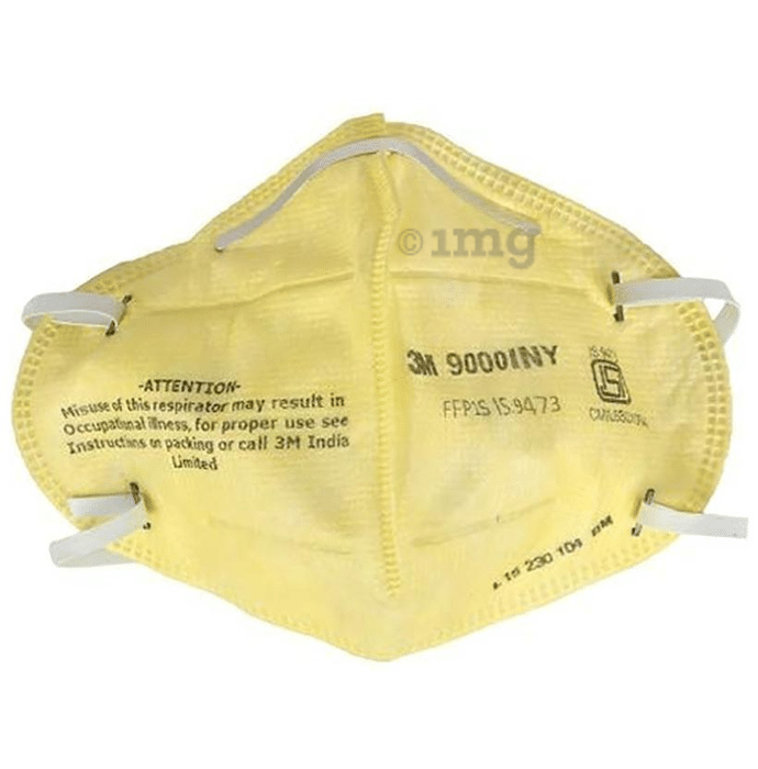 3M 9000 INY Disposable Respirator Protection Mask Yellow