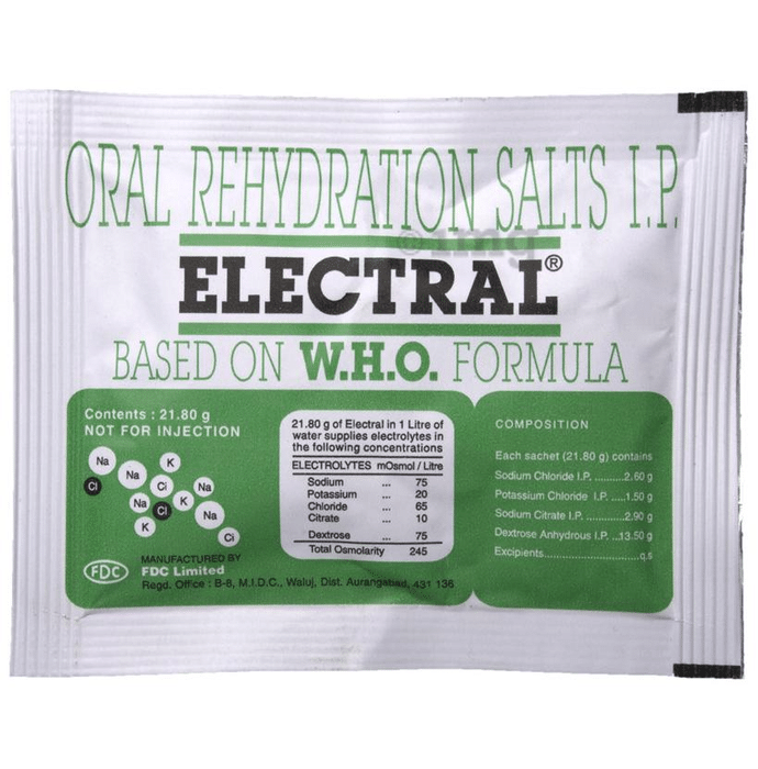 Electral Powder | ORS for Replenishing Body Fluids & Electrolytes | For Stomach Care