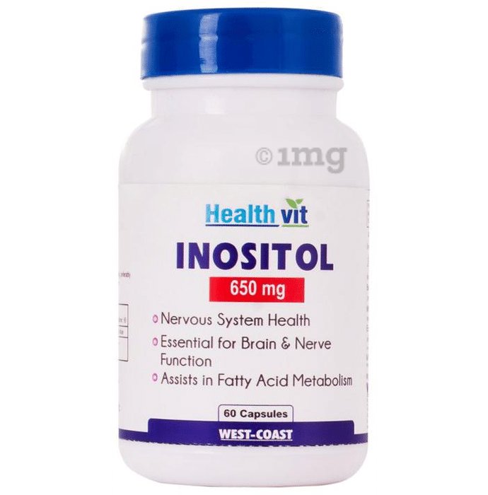 HealthVit Inositol 650mg Capsule