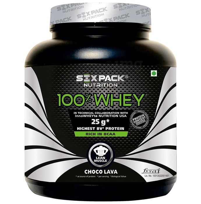 Sixpack Nutrition 100% Whey Protein Powder Choco Lava