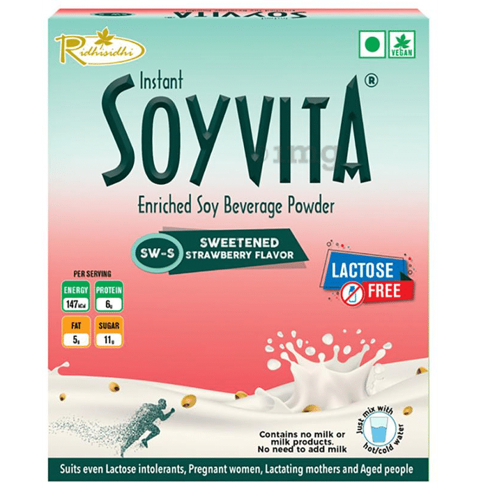 Soyvita Enriched Soy Beverage Powder Strawberry Sweetened