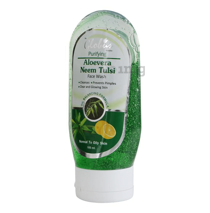 Globus Purifying Aloe Vera Neem Tulsi Face Wash Natural Vanilla