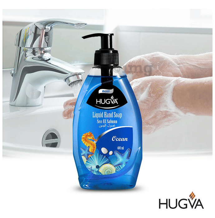 New Hugva Liquid Hand Soap Ocean: Buy pump bottle of 400.0 ml