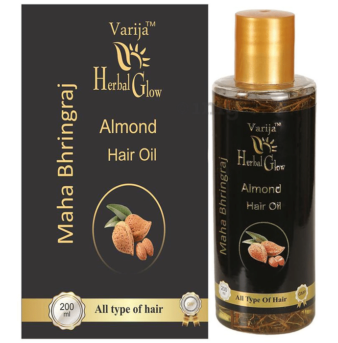 Varija Herbal Glow Maha Bhringraj Hair Oil Almond