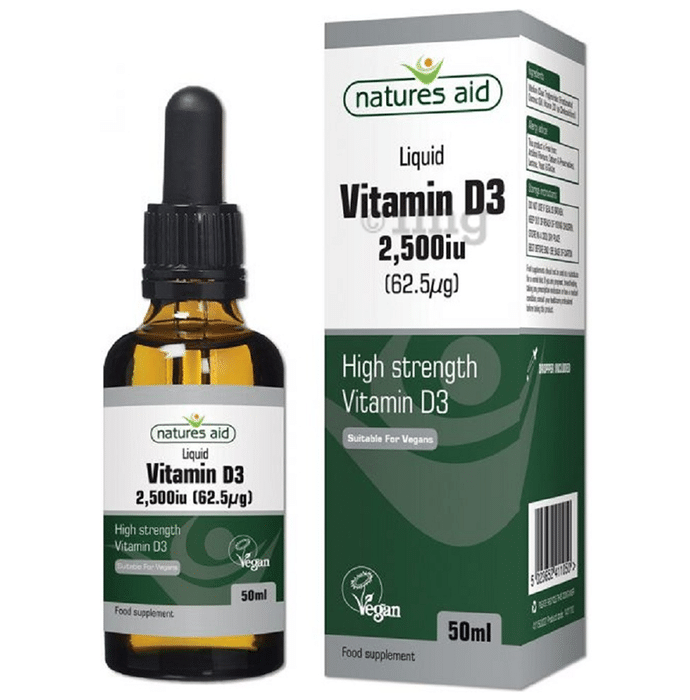 Natures Aid Vegan Vitamin D3 Liquid